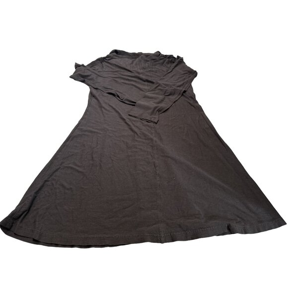 Horny Toad Maroon Mock Neck Long Sleeve Light Stretchy Dress Womens L (FLAW) - Picture 4 of 16